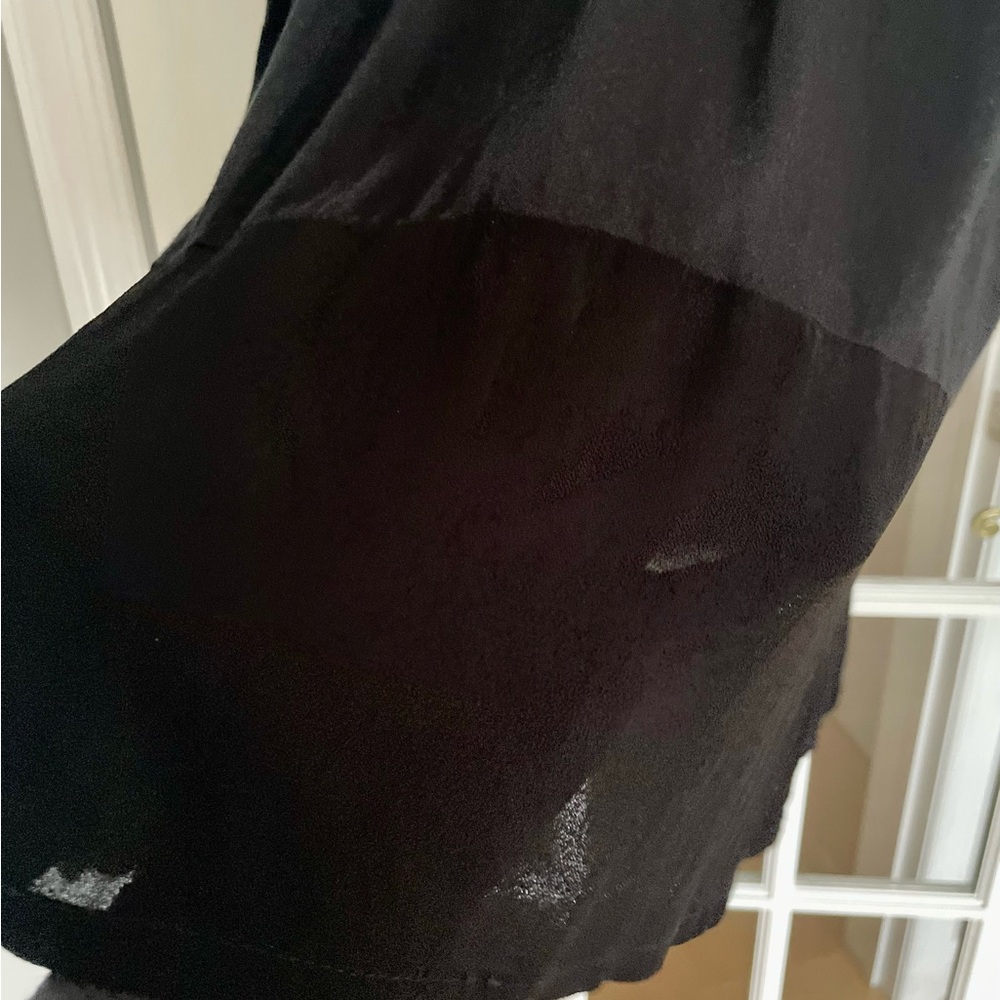 XCVI Mixed Media Black Scoop Neck Tunic Size Large - Picture 4 of 10